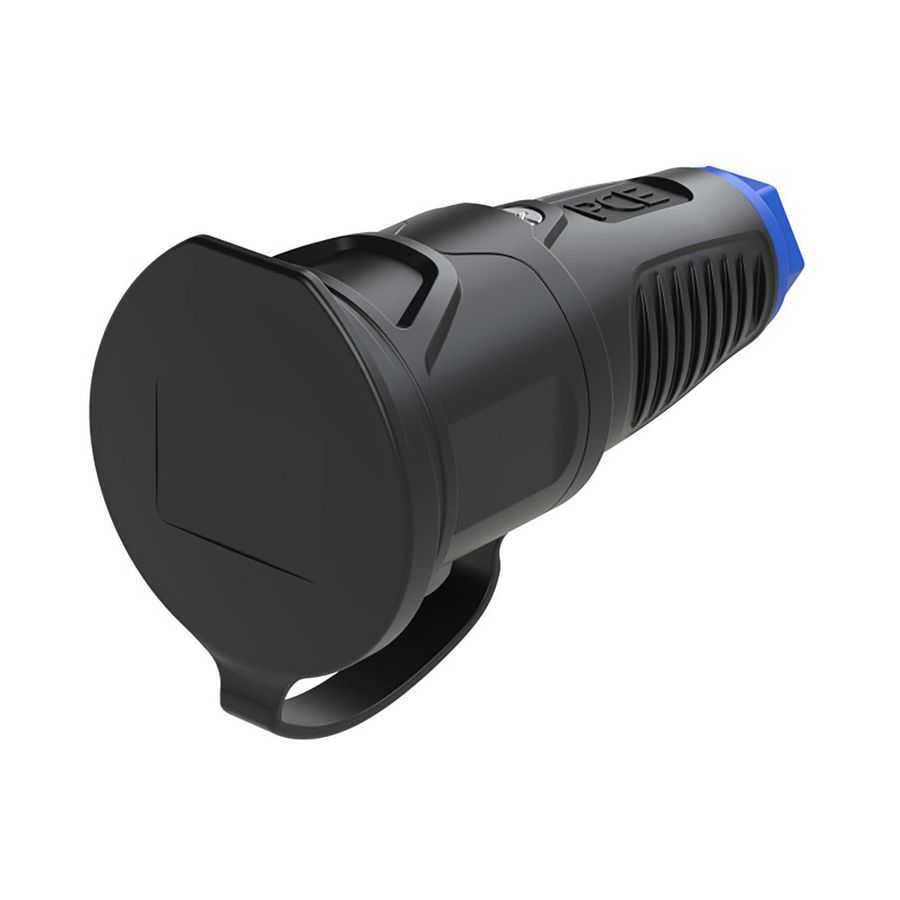 Koppelcontactstop randaarde er afdekkap Taurus2 zwa/bla rubber VVE=20
