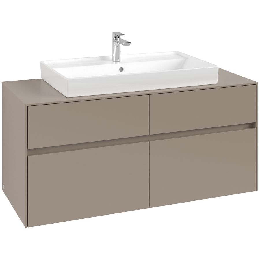 Wastafelonderkast Collaro 1200x548x500mm Taupe C087B0VM