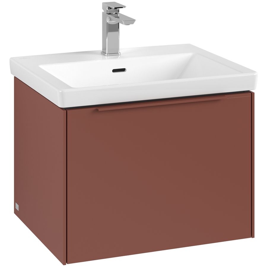 Wastafelonderkastkast SUBWAY 3.0 572x429x478mm Wine Red C57702AH greep monochroom