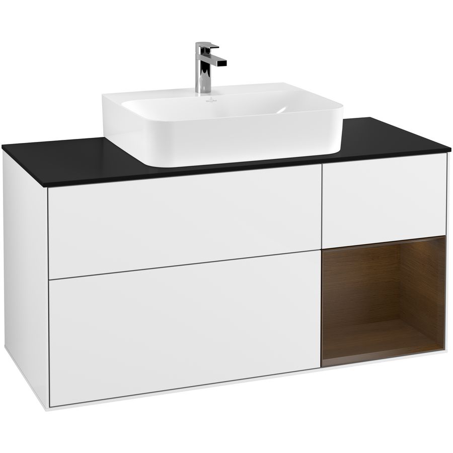 Wastafelonderkast Finion 1200x603x501mm G.White.L F172GNGF