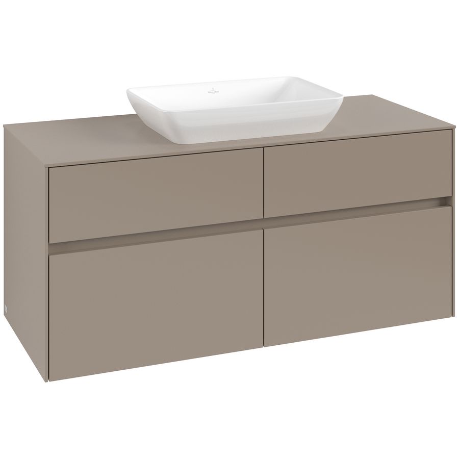 Wastafelonderkast Collaro 1200x548x500mm Taupe C11200VM