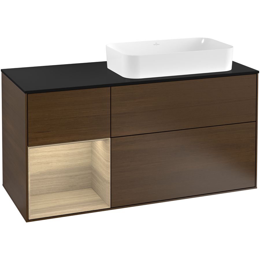 Wastafelonderkast Finion 1200x603x501mm W.Veneer F272PCGN