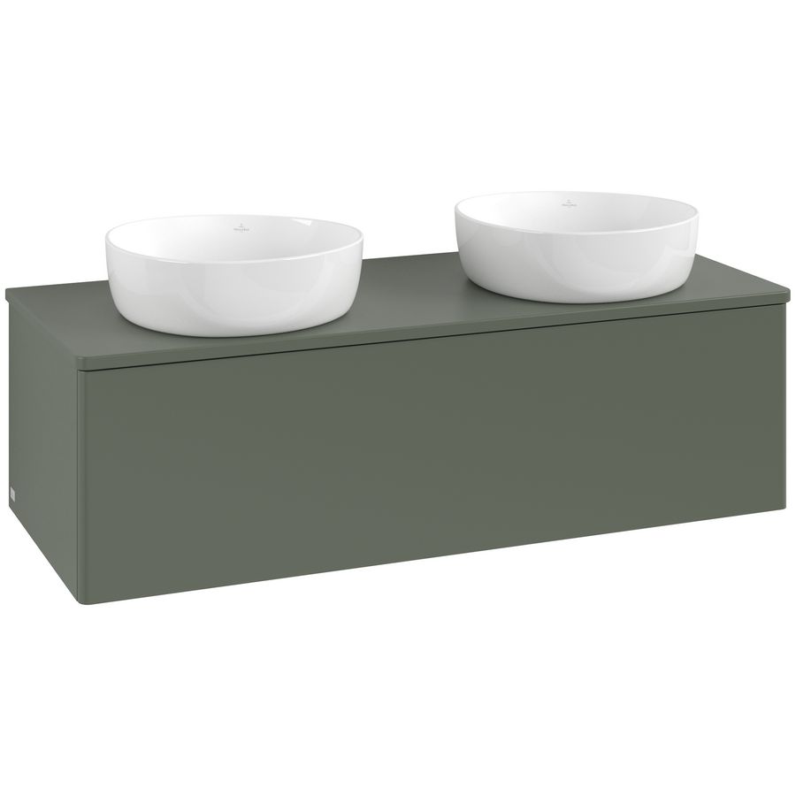 Wastafelonderkast Antao 1200x360x500mm L.Green Matt Lacquer K35050HL