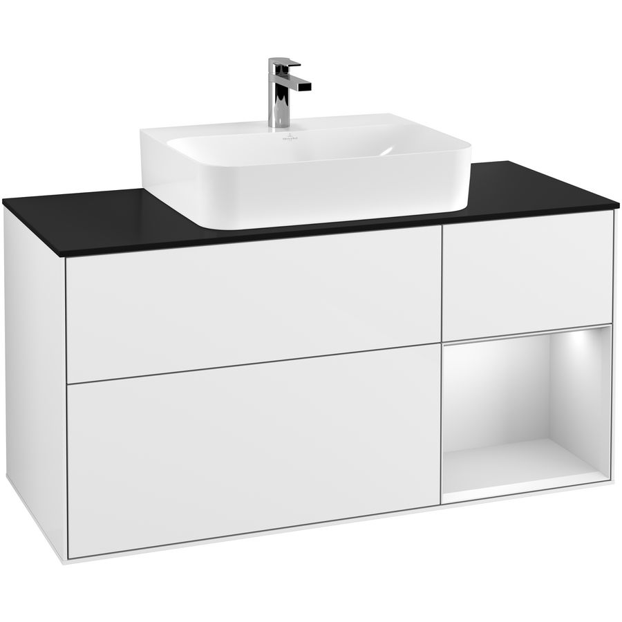 Wastafelonderkast Finion 1200x603x501mm G.White.L F172MTGF