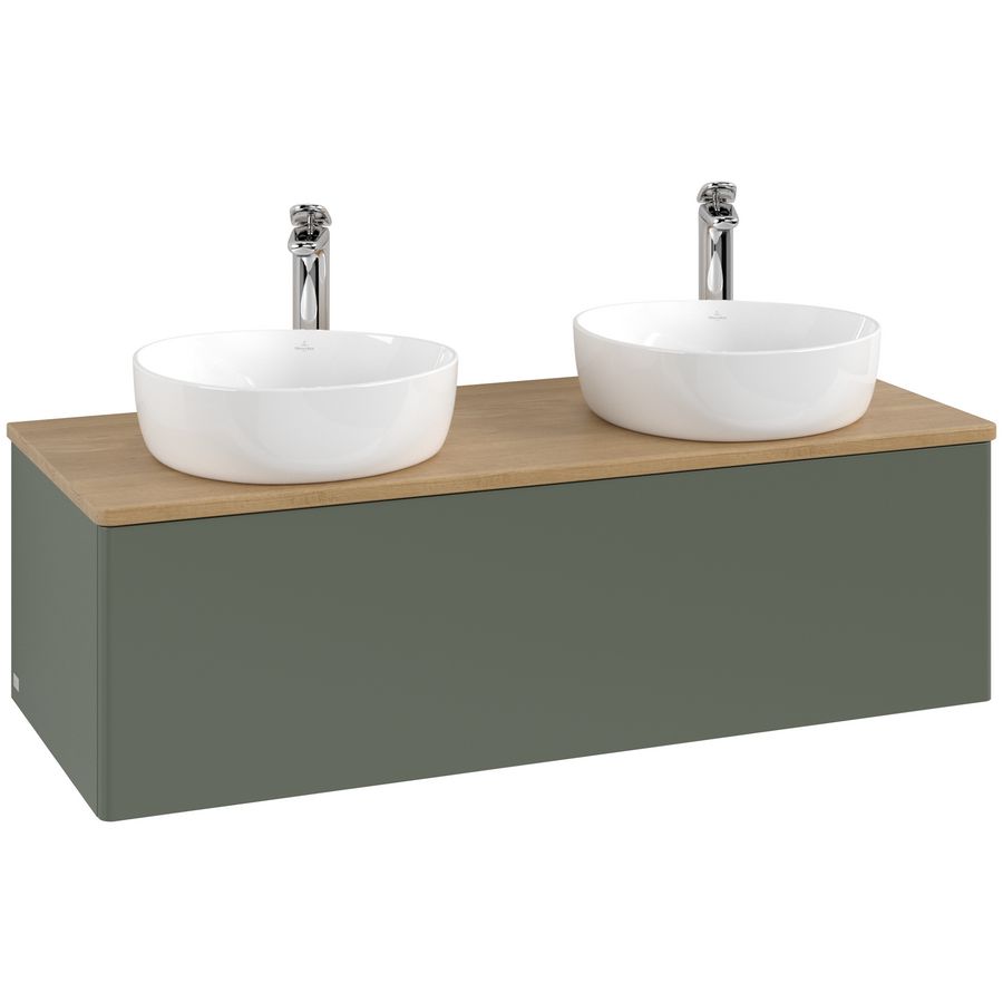 Wastafelonderkast Antao 1200x360x500mm L.Green Matt Lacquer K35051HL