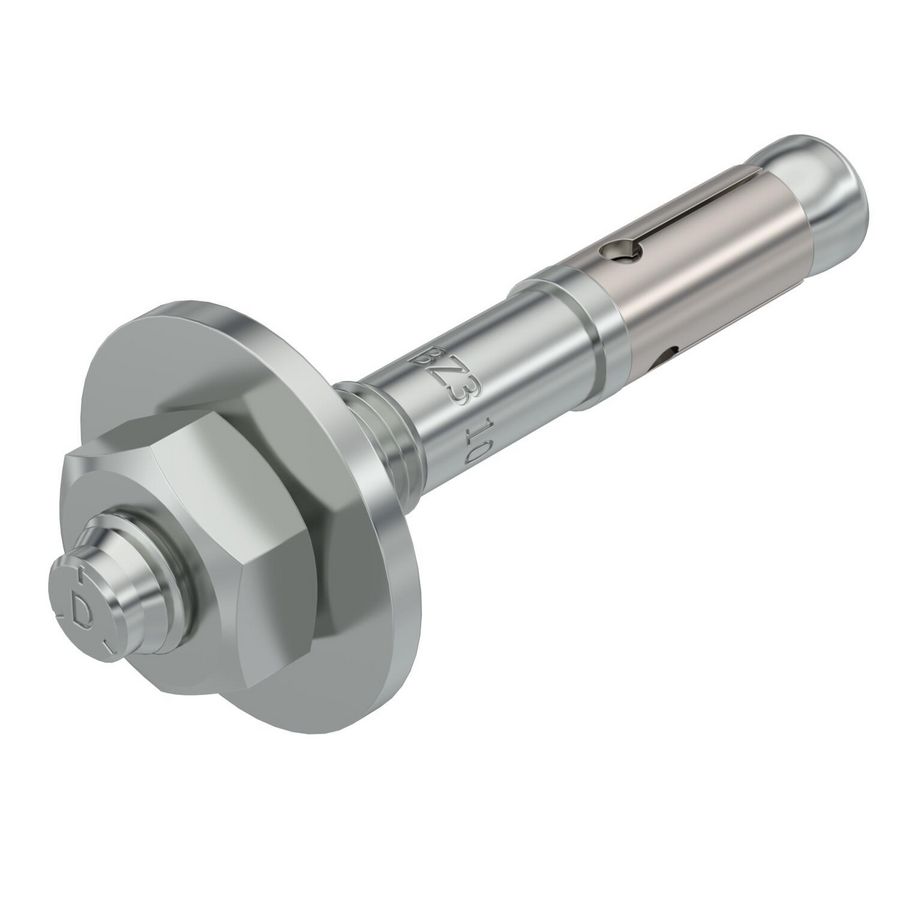 Keilbout BZ3 M10x70 staal verzinkt VVE=50