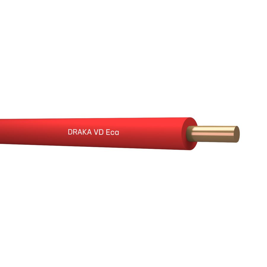 Doos a 100m. installatiedraad VD Eca rd# 2,5mm² (Rood)