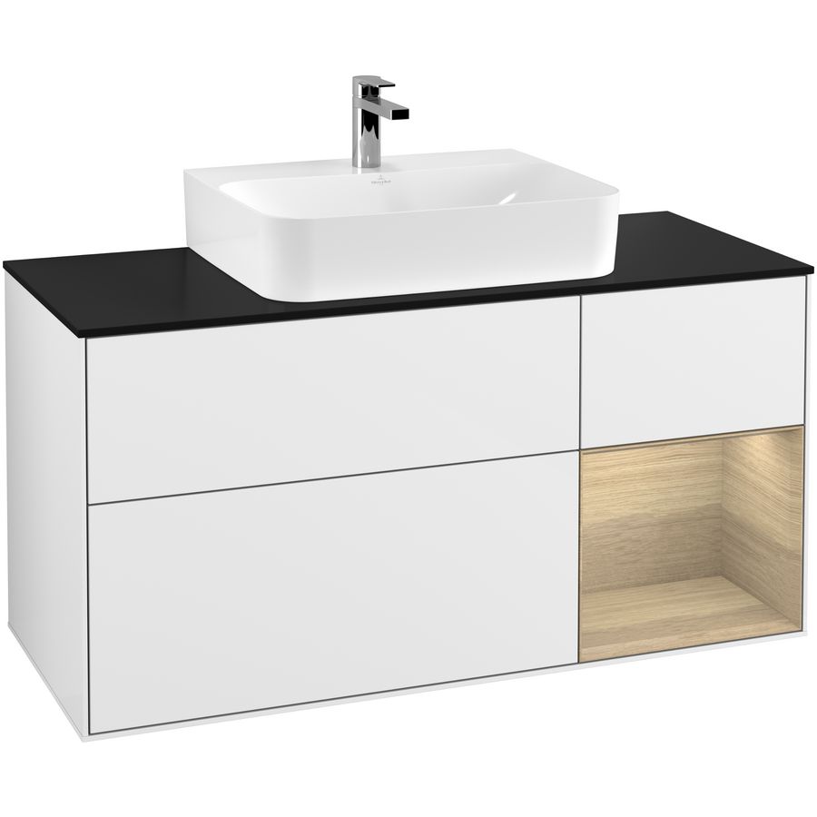 Wastafelonderkast Finion 1200x603x501mm G.White.L F172PCGF