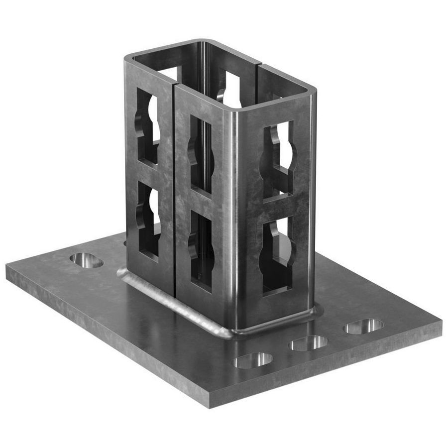 Zadelflens PSF 82 rvs A4 VVE=5