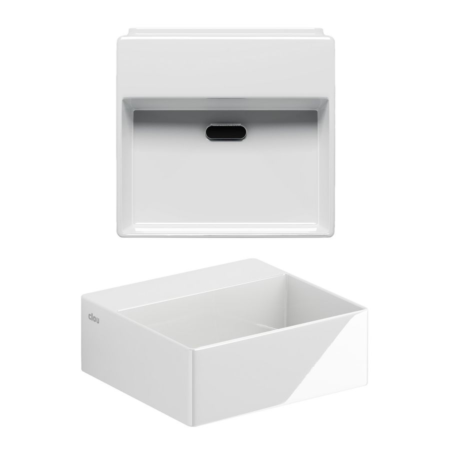 New Flush 1 fontein, wit keramiek, inclu