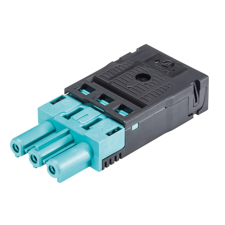 Kabelsteker GST18I3 female turquoise veerklem VVE=50