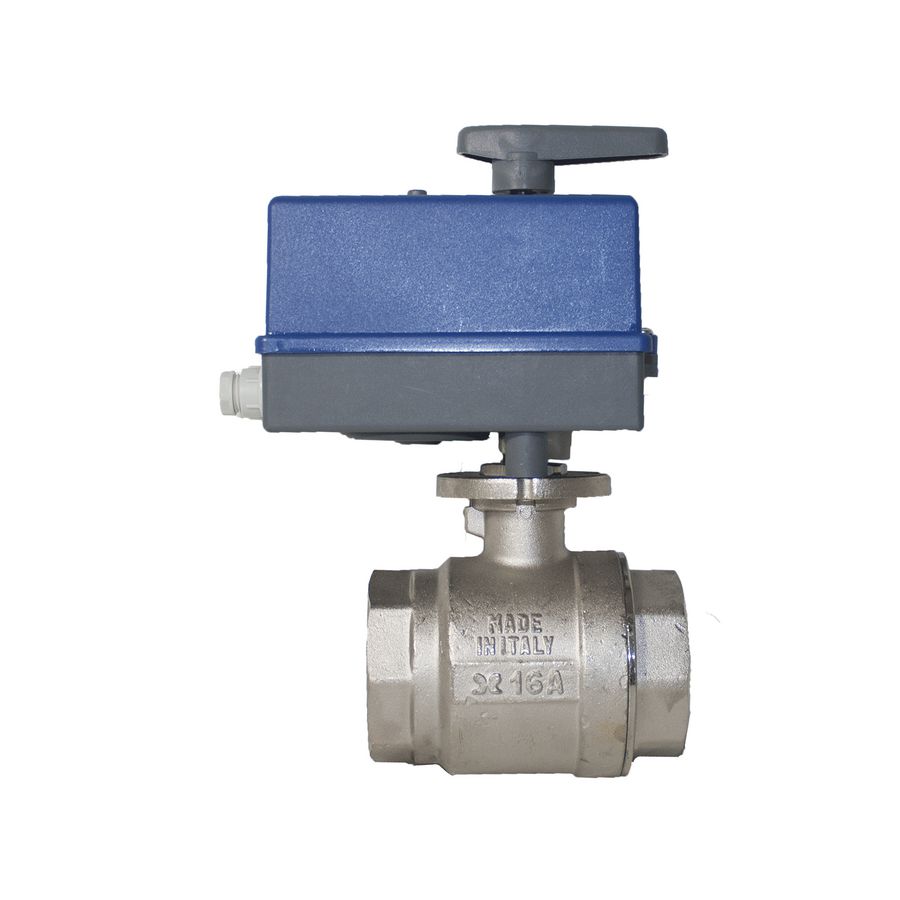 Motorkogelkraan 2-Weg 230Vac 4"BIN