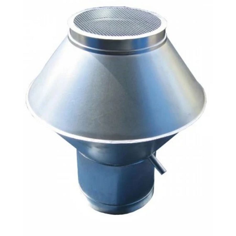 Deflectorkap rond Ø500mm (RVS / INOX) (dikte: 0,9
