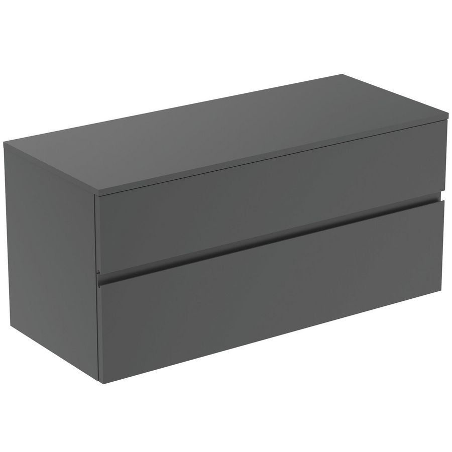 Wastafelmeubel 1202x505x558mm matt anthracite 2 laden Finesse E3431Y2