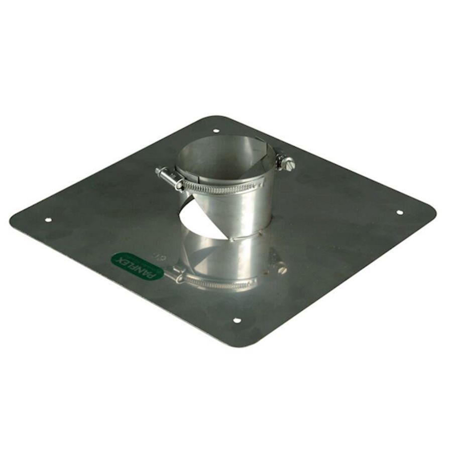 Afdekplaat 150mm RVS