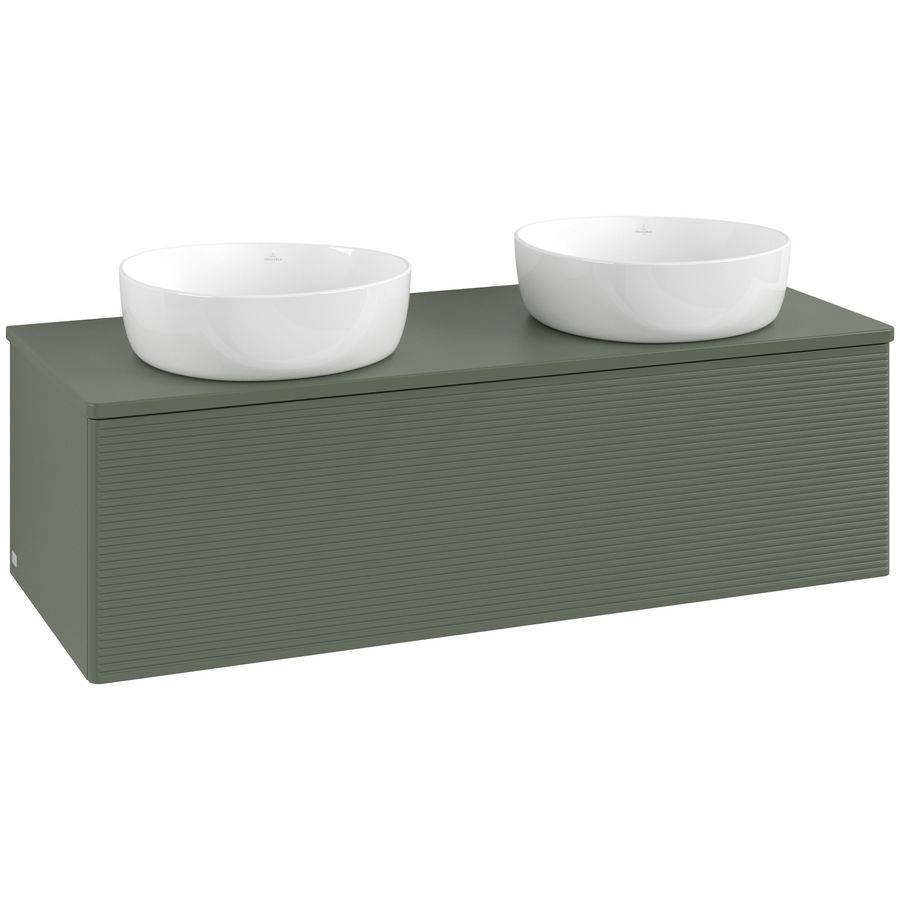 Wastafelonderkast Antao 1200x360x500mm L.Green Matt Lacquer K35150HL