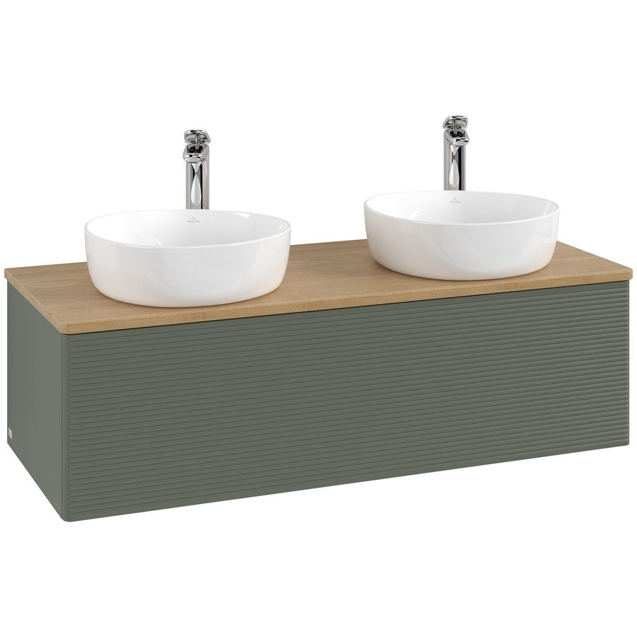 Wastafelonderkast Antao 1200x360x500mm L.Green Matt Lacquer K35151HL