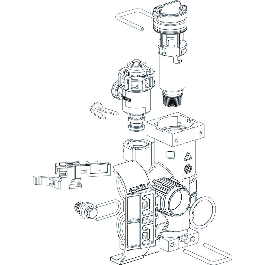 Aansluitblok hydrauliek DCW 87186455490