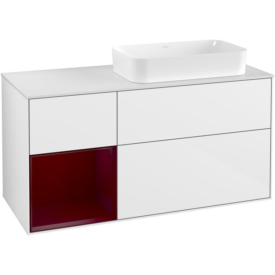 Wastafelonderkast Finion 1200x603x501mm G.White.L F271HBGF