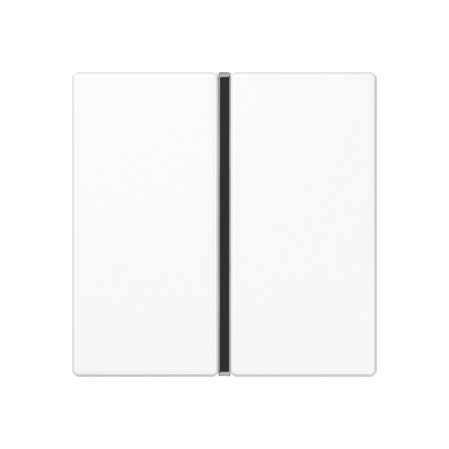 Tastafdekking A/AS 1-voudig compleet alpinwit KNX