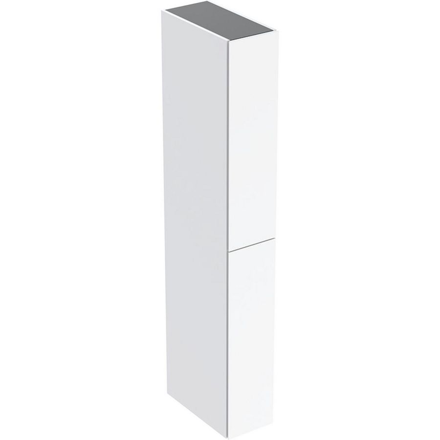 Hoge apothekerskast met twee uittreklades B24 H180 Wit