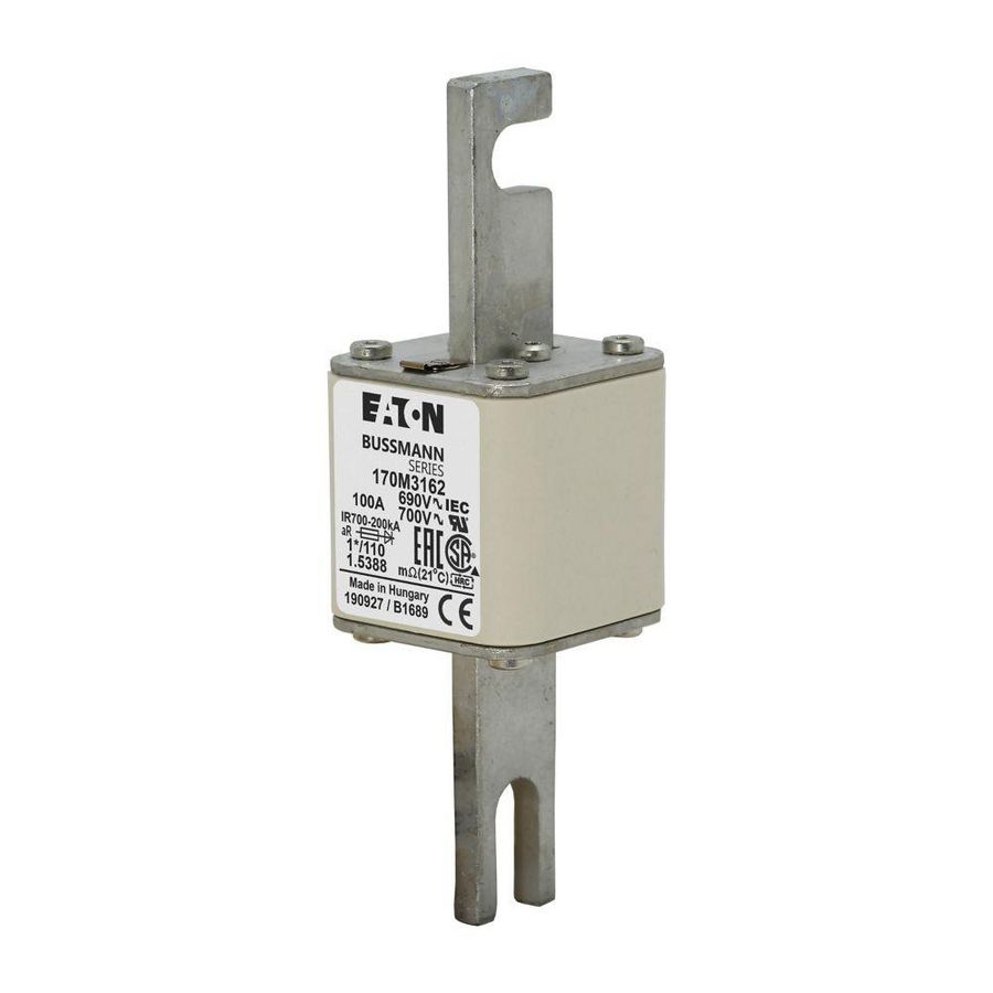 Zekering h. snelheid 100A AC 690V 200kA compact 1 45x VVE=6