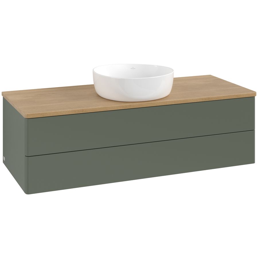 Wastafelonderkast Antao 1200x360x500mm L.Green Matt Lacquer L21011HL