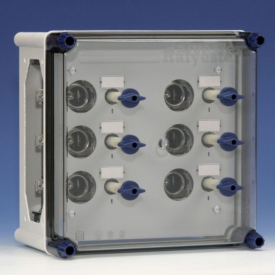 Lichtgroepenkast 6xDII met RSD 25 incl. rails
