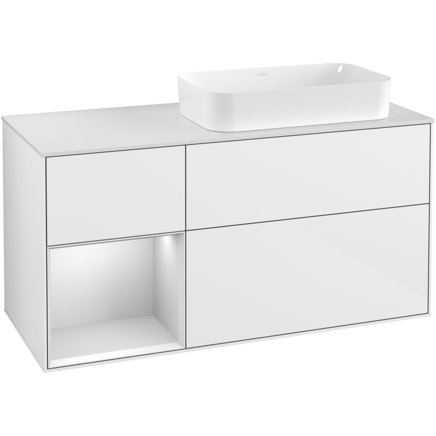Wastafelonderkast Finion 1200x603x501mm G.White.L F271MTGF