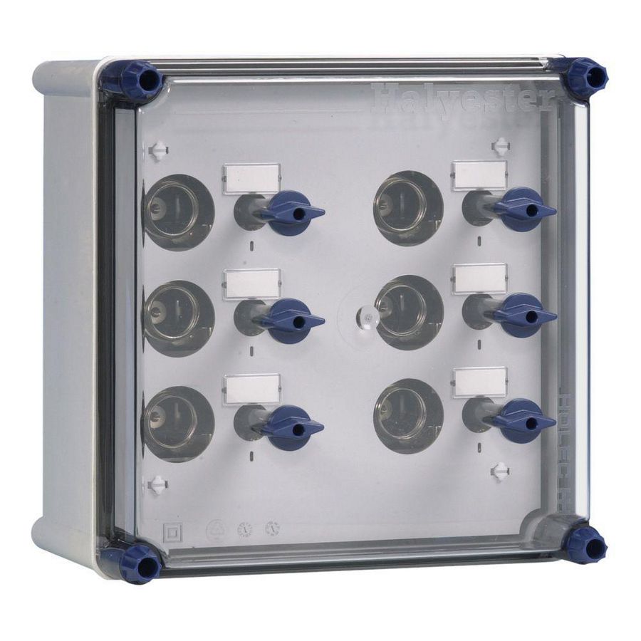 Lichtgroepenkast 6xDII met RSD 25 incl. rails