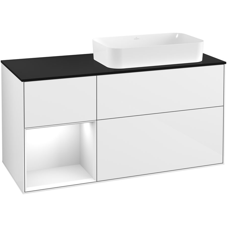 Wastafelonderkast Finion 1200x603x501mm G.White.L F272GFGF