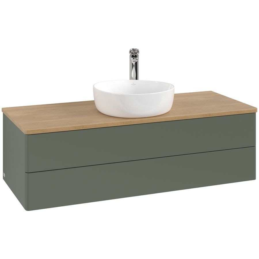 Wastafelonderkast Antao 1200x360x500mm L.Green Matt Lacquer L21051HL