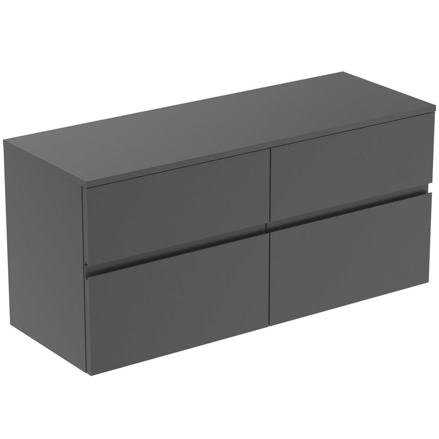 Wastafelmeubel 1202x440x558mm matt anthracite 4 laden Finesse