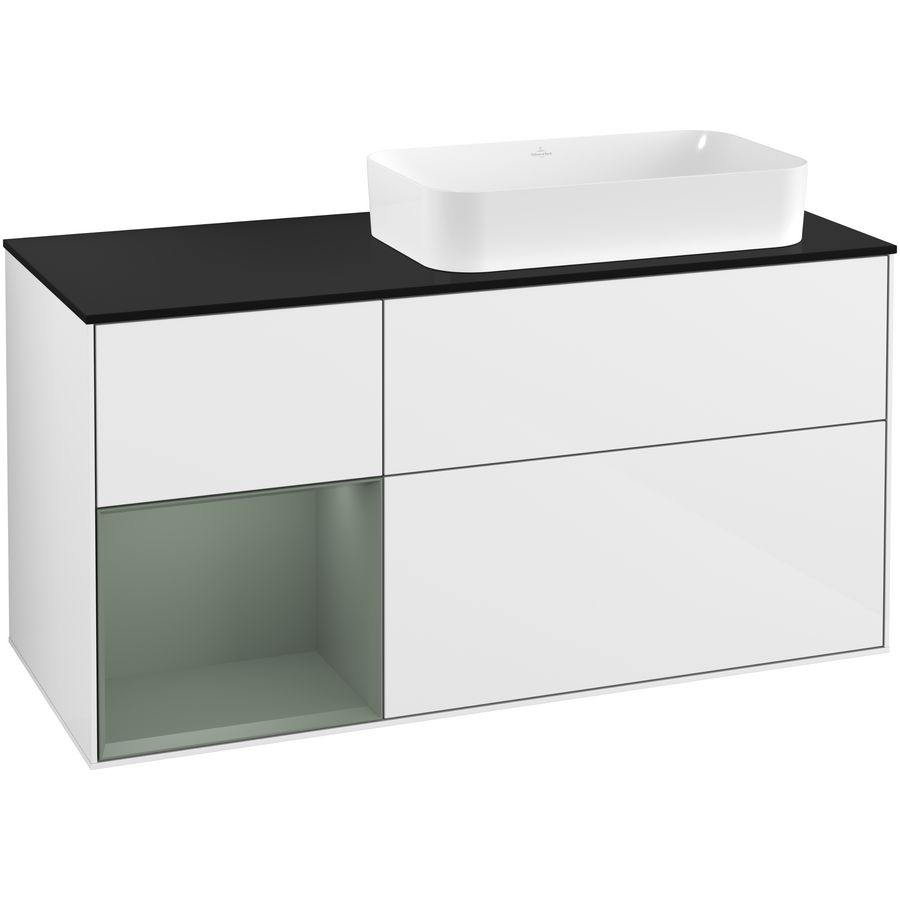 Wastafelonderkast Finion 1200x603x501mm G.White.L F272GMGF