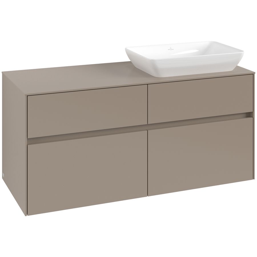 Wastafelonderkast Collaro 1200x548x500mm Taupe C11400VM