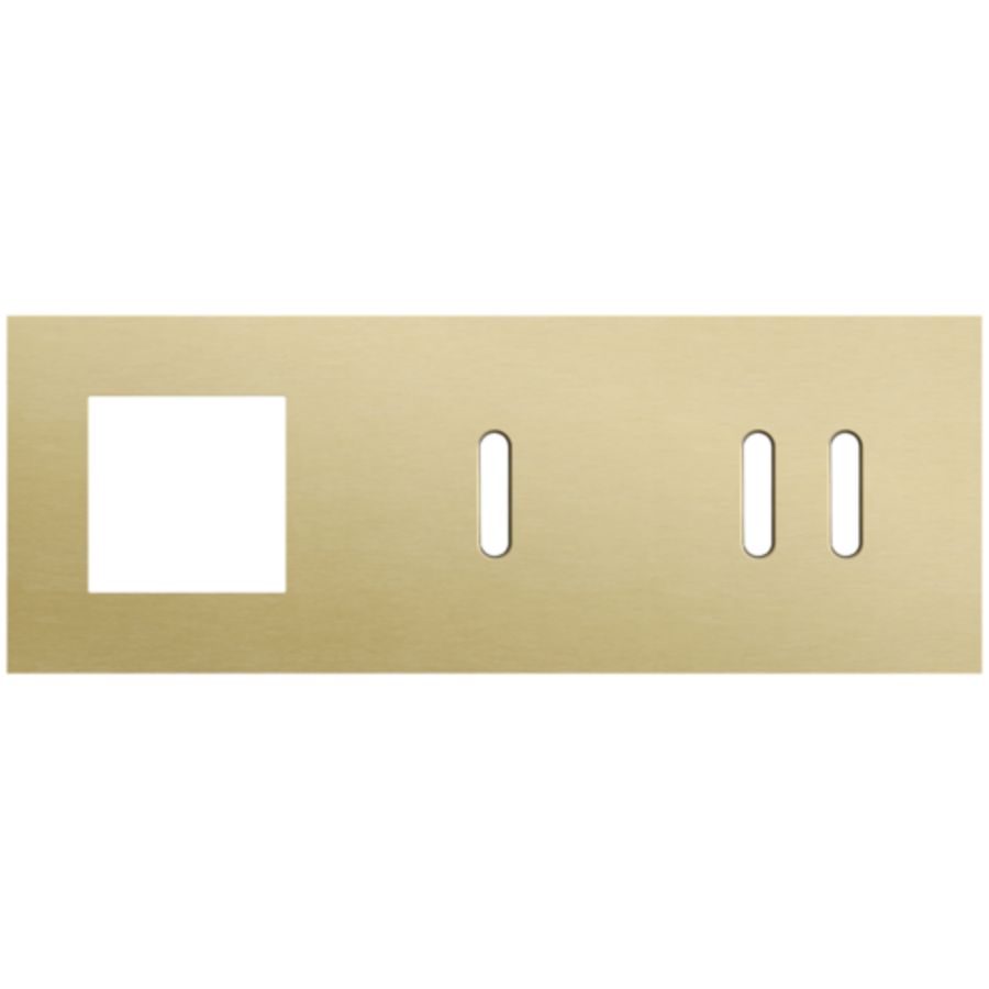 Afdekplaat 3-voud horiz. 71mm centerafst. 227-56720