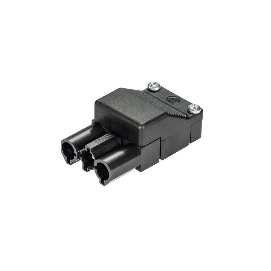 Kabelsteker GST18I3 male zwart schroef VVE=200