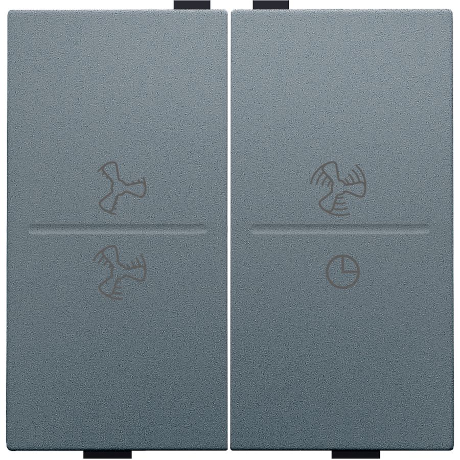 2-voudige toets ventilatoropdruk 0 - 3 RF schakelaar blue gr