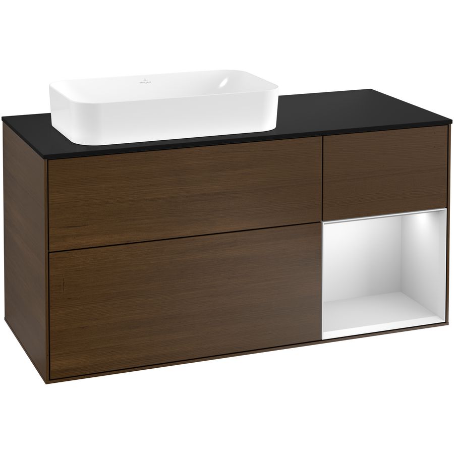 Wastafelonderkast Finion 1200x603x501mm W.Veneer F282MTGN