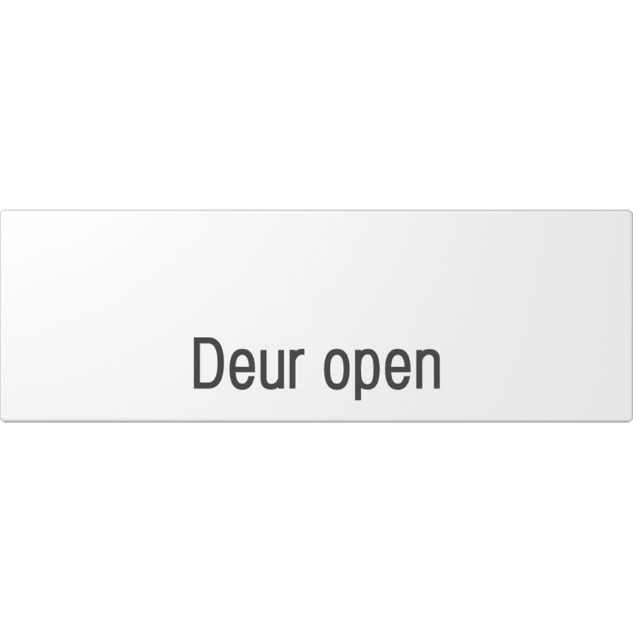 Afdekking alpen wit edelstaal m.tekst hori