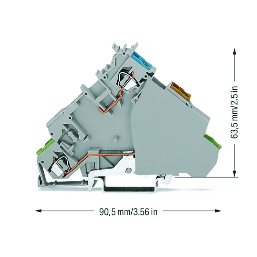 4-draads initiatorvoedingsklem PE-aansl. 280-577 VVE=20