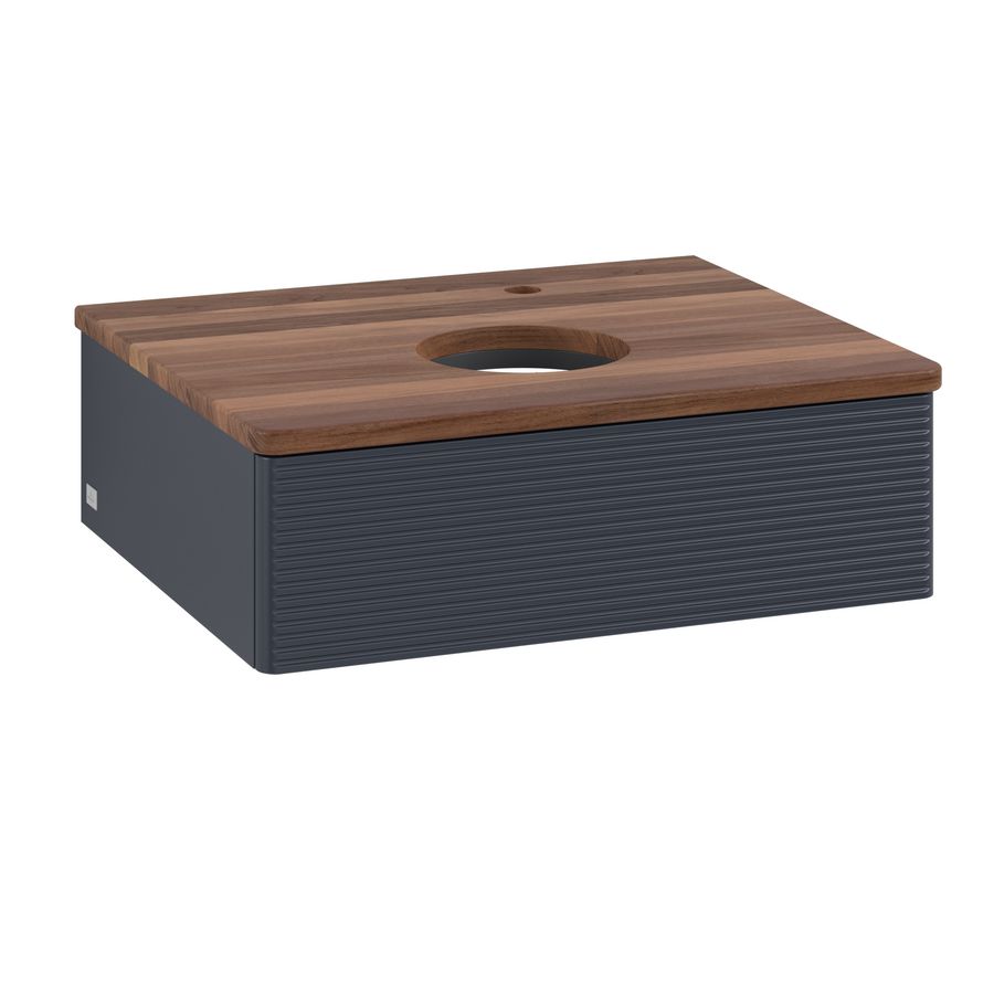 Wastafelonderkast Antao 600x190x500mm Mid.Blue Matt Lacquer K07152HG