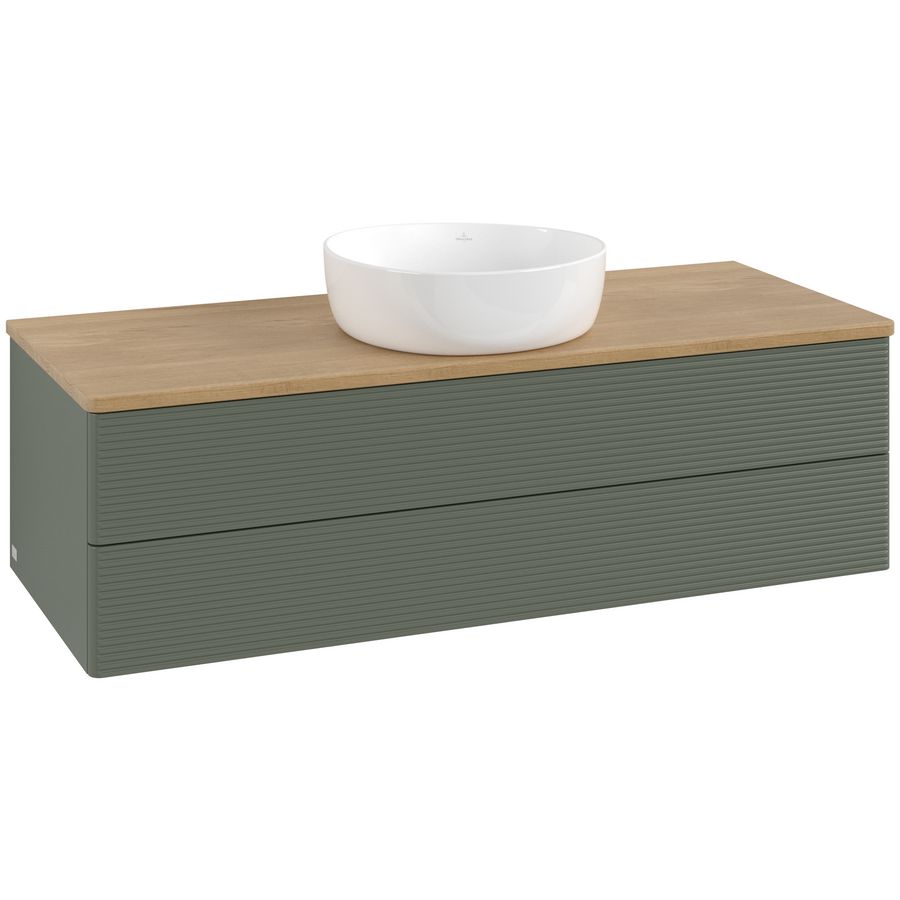 Wastafelonderkast Antao 1200x360x500mm L.Green Matt Lacquer L21111HL
