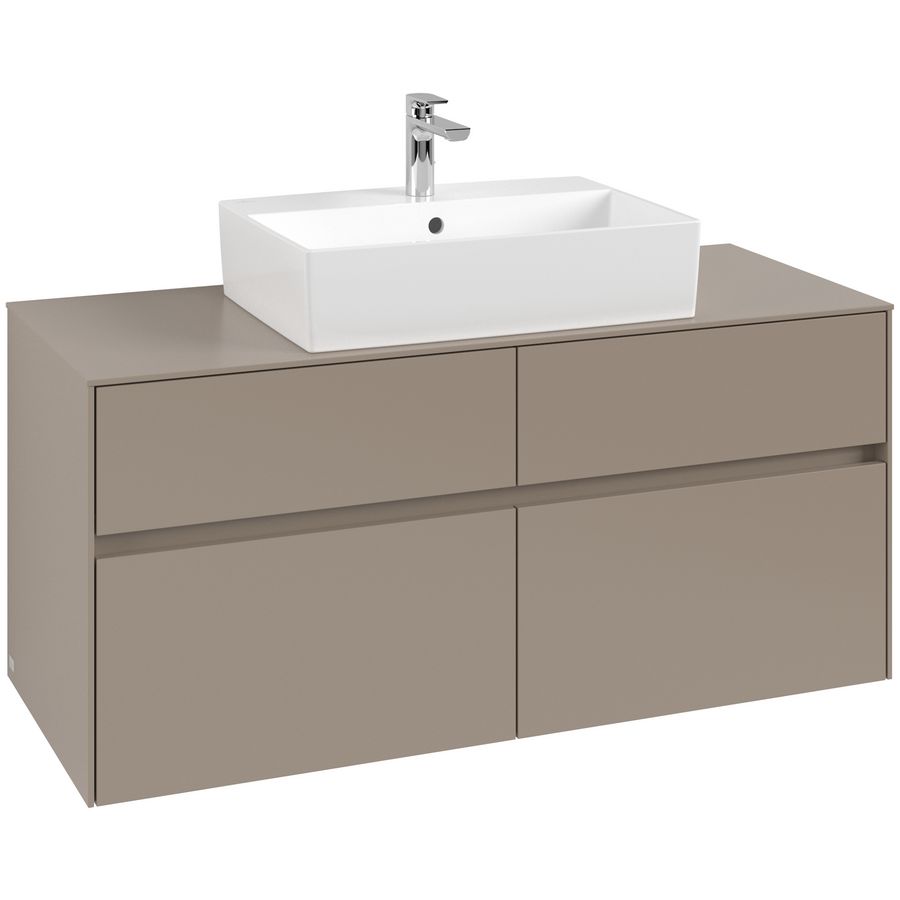 Wastafelonderkast Collaro 1200x548x500mm Taupe C12800VM