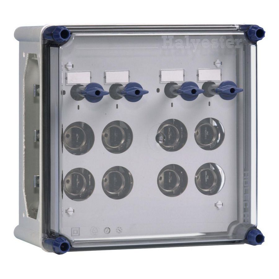 Lichtgroepenkast 4x2 DII met RSD 25 incl. rails