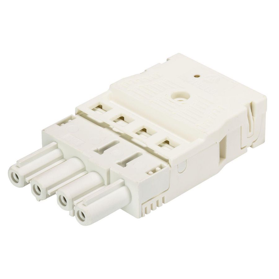 Kabelsteker GST18I4 female wit veerklem 92.943.0053.0 VVE=50