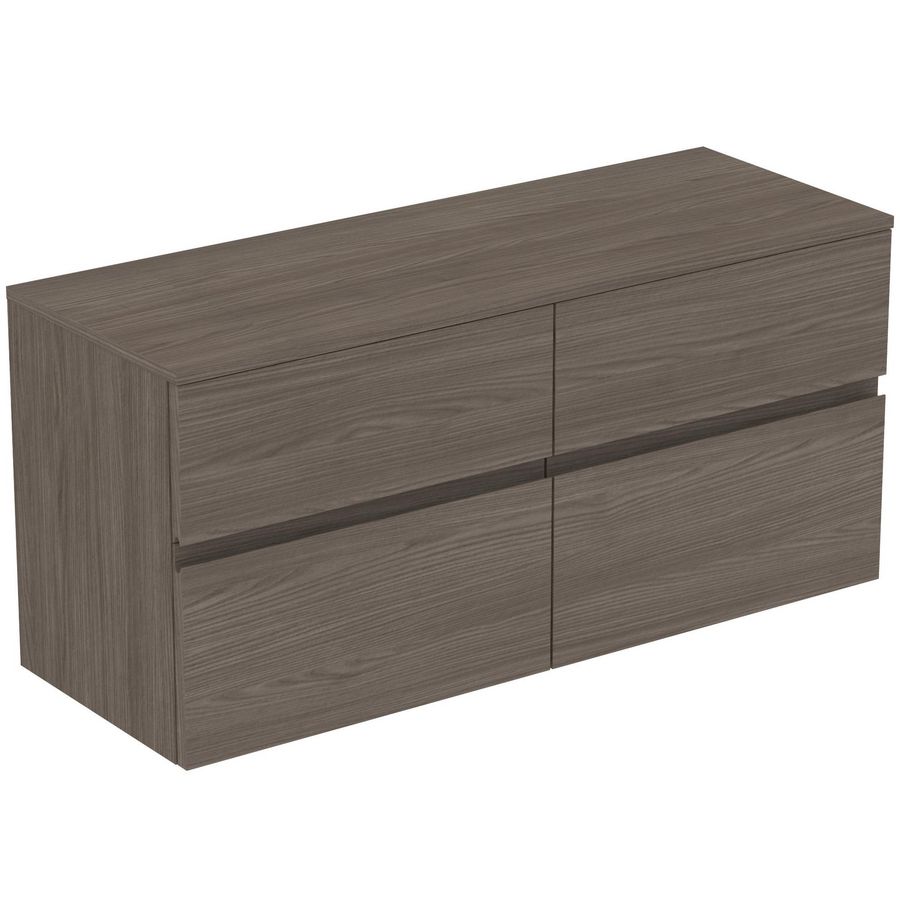 Wastafelmeubel 1202x440x558mm dark elm 4 laden Finesse