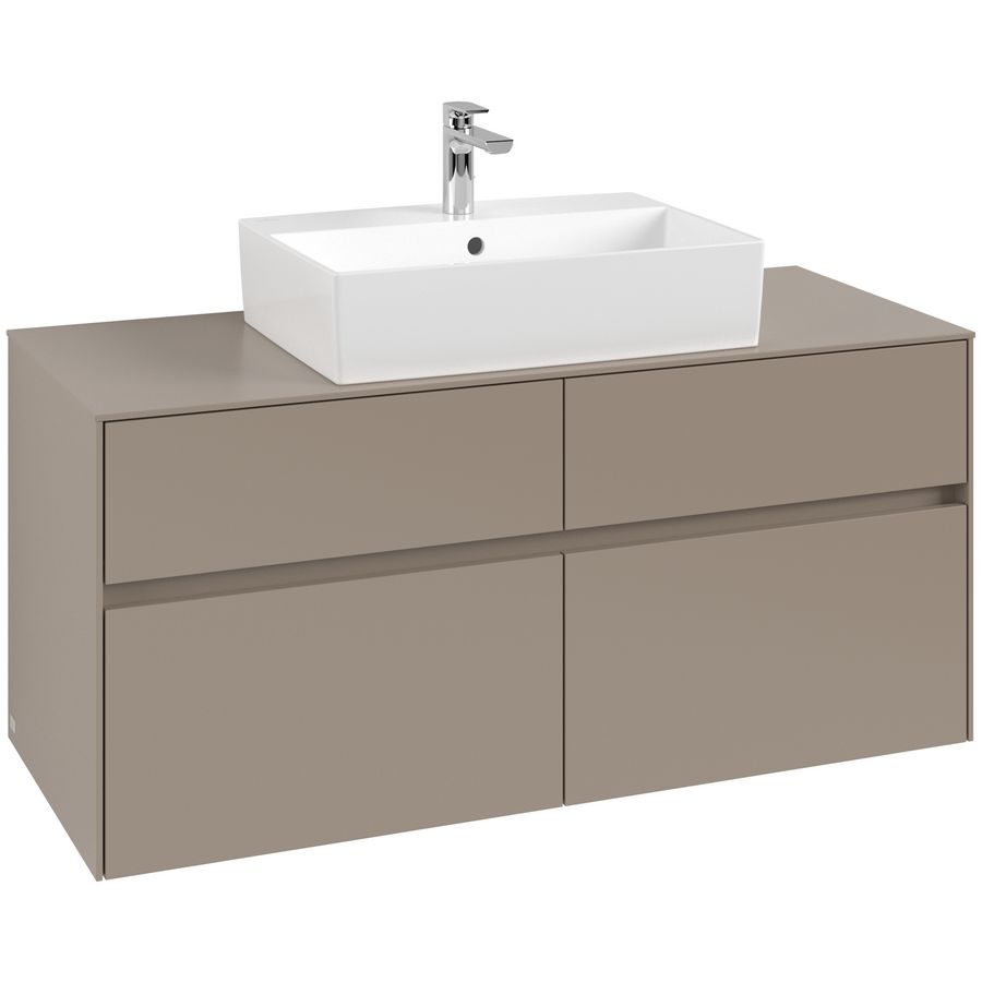 Wastafelonderkast Collaro 1200x548x500mm Taupe C128B0VM