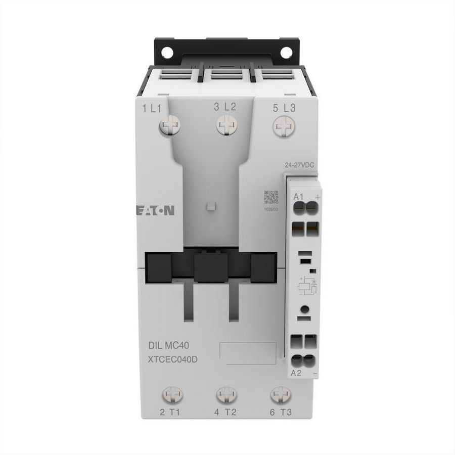 Magn.schakelaar DILMC40(RDC24) (24-27VDC) 18,5kW 0m 0v steek