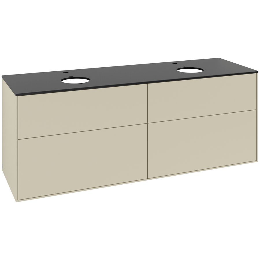 Wastafelonderkast Finion 1600x603x501mm S.Grey Matt Lacquer G84200HJ
